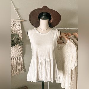 Free people peplum tank